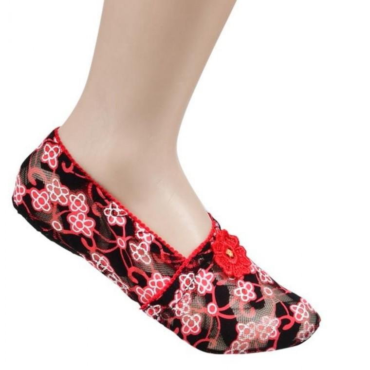 라워 나염 숙녀 덧신 여성여름양말 어린이집덧신 미끄럼방지덧신