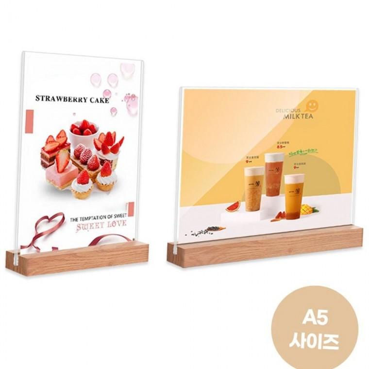 A5 아크릴메뉴판 카페메뉴판 안내판스탠드 A5메뉴판 테이블메뉴판 메뉴판거치대