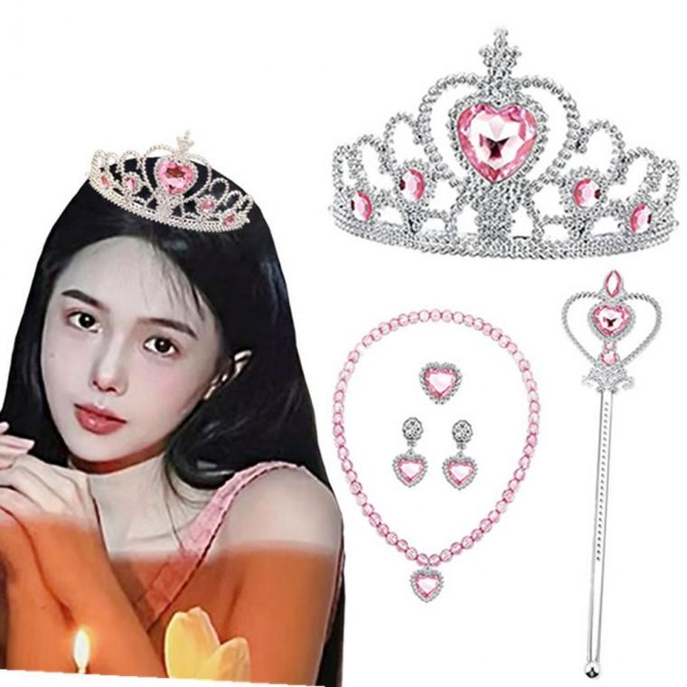 공주 왕관 요술봉 세트 공주왕관 사진소품 파티용품 공주왕관세트 왕관세트