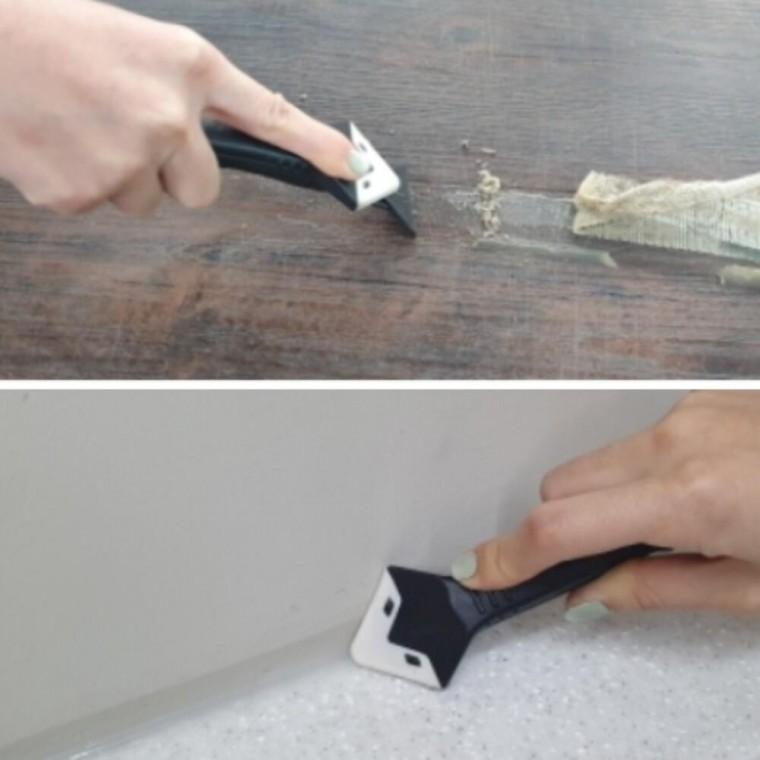 줄눈칼 틈새 곰팡이 바닥 긁는 타일