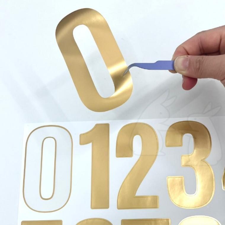 숫자 스티커 특대형 골드 현관 호수판 번호 유리 방수