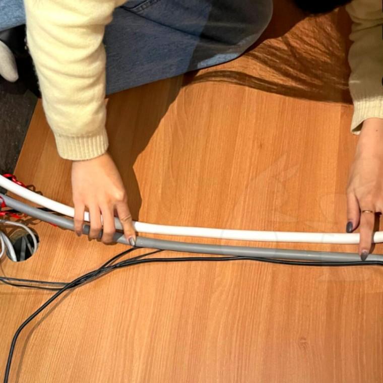 전선보호 쫄대 1M 화이트 전선관 가리개 몰딩 바닥 랜선