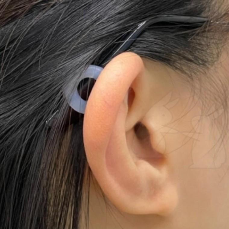 안경 귀받침 투명 2P 흘러내림방지 어린이 귀통증 고리 귀고무