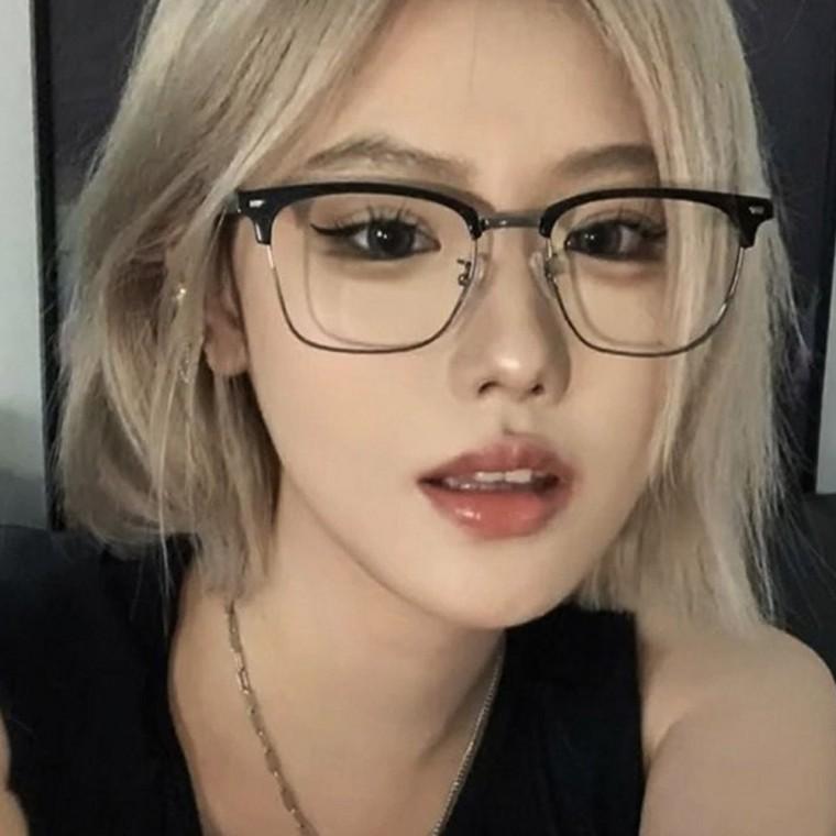 레트로뿔테안경 도수없는안경 패견안경 꾸미기안경 예쁜안경 학생안경