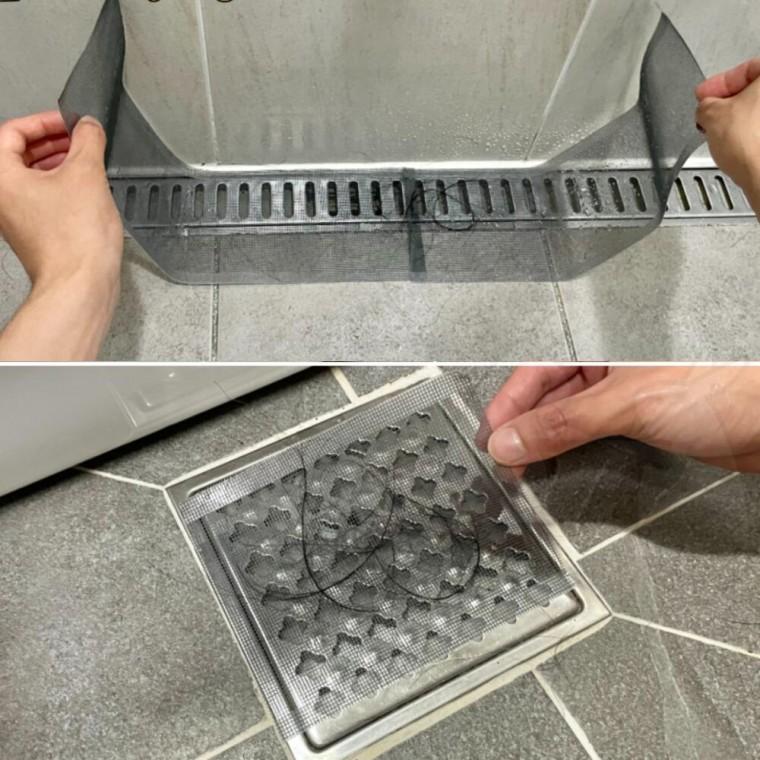 배수구 거름망 스티커 12cm 욕실 망시트 잘라쓰는 붙이는 마개