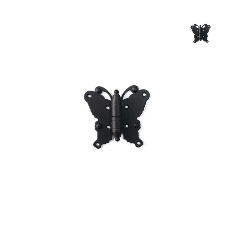 우측용 흑나비겉경첩 48x91x16mm 가구부속 옷장경첩 고가구장식경첩
