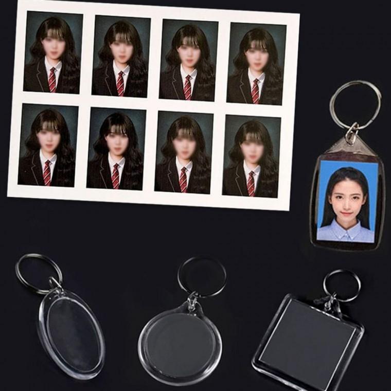 아크릴 포토키링홀더 키링재료 자동차키링