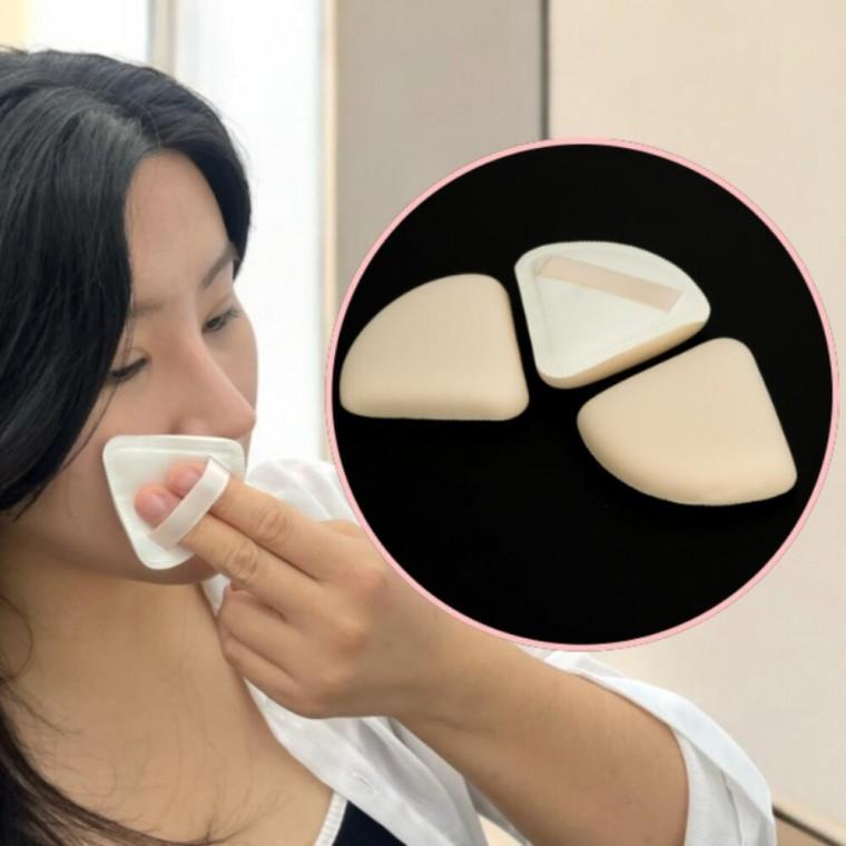쿠션퍼프 3P 뭉침없는 베이스 파우더 하이라이트 메이크업