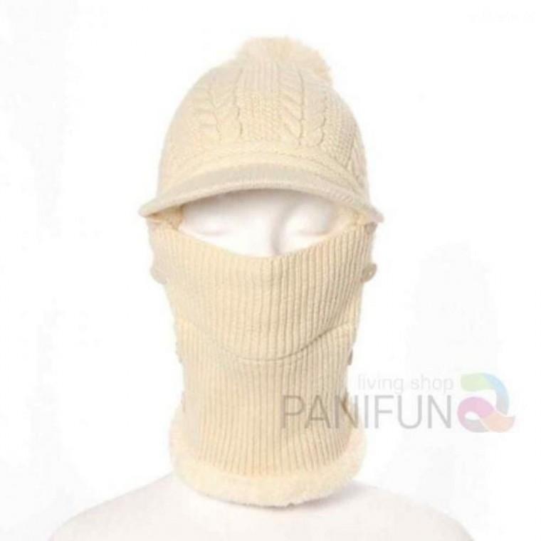 니트넥워머 방한넥워머 여성넥워머 겨울모자넥워머 니트바라클라바 바라클라바 베이지 털모자