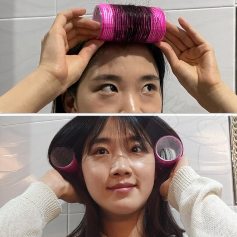 찍찍이 구르프 찍찍이롤 앞머리볼륨 세팅롤 그루프 왕구르프
