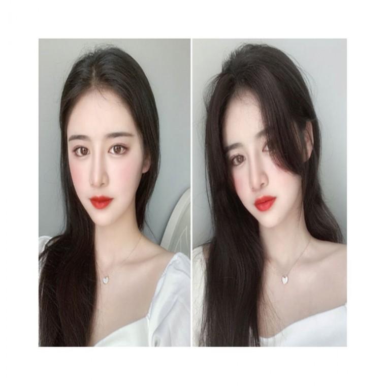 사이드뱅 앞머리 가발 여성용가발 여자가발 여성부분가발