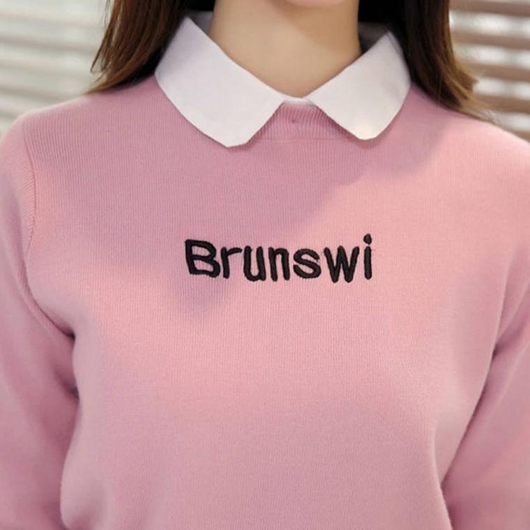 레이어드 페이크카라 여자용 목폴라