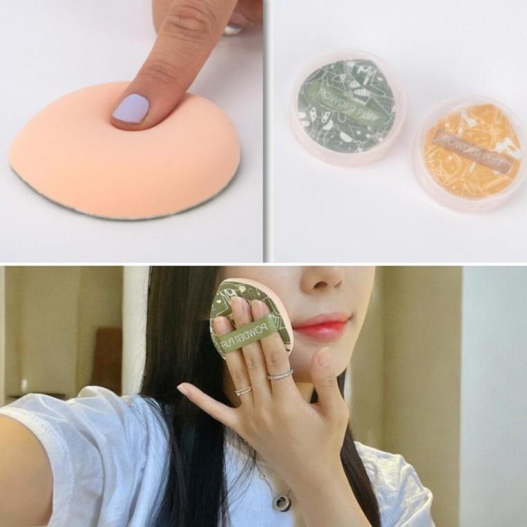 특대형 쿠션퍼프 베이스 스폰지 블러셔 화장 모찌