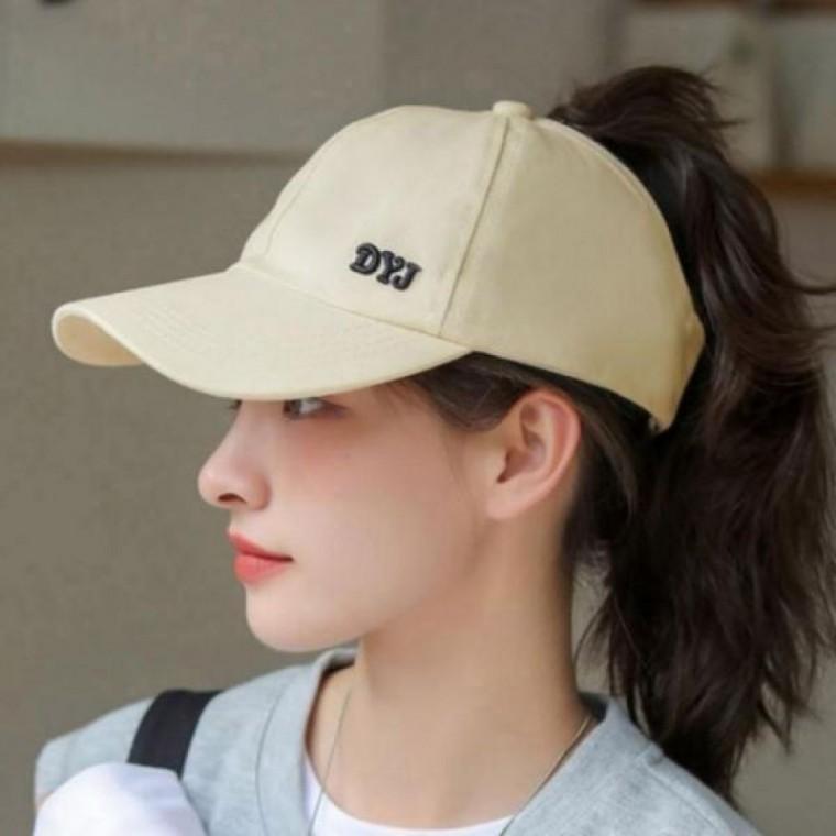 오픈형 백 야구 여성 모자 찍찍이 볼캡 밴드 둘레조절