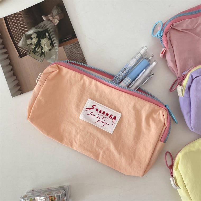 파스텔 펜슬케이스 펜파우치 천필통 면필통 필통 파우치 패브릭필통