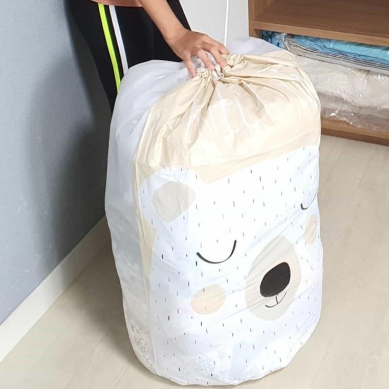 이불정리파우치 곰돌 이불가방 옷파우치