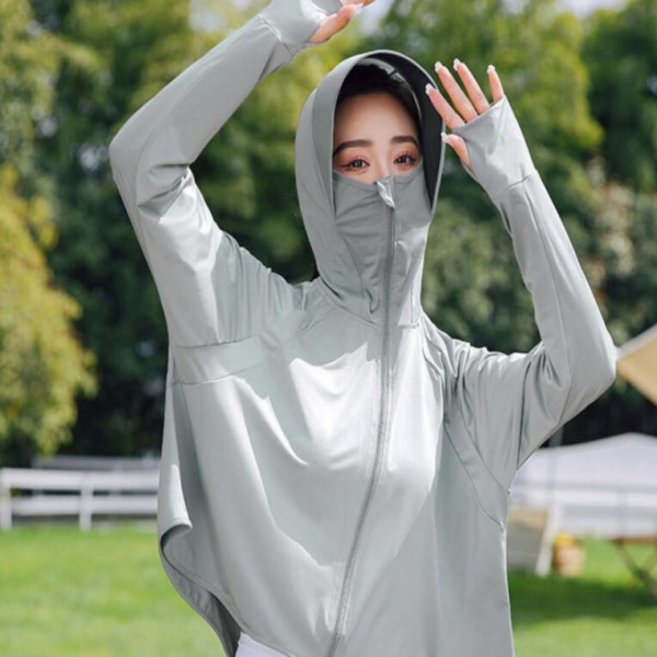 여성후드셔츠 자외선 차단 바람막이 후드집업 긴팔바람막이 베이직 썬캡 아웃도어 등산