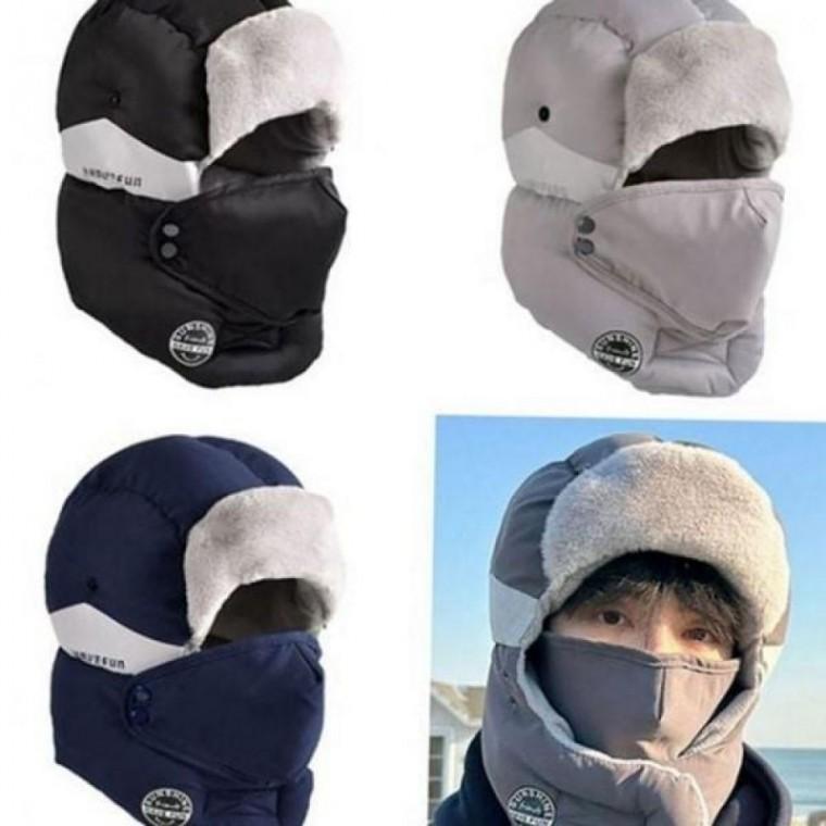 남성 귀달이 스키 마스크 방한 겨울 모자 보드