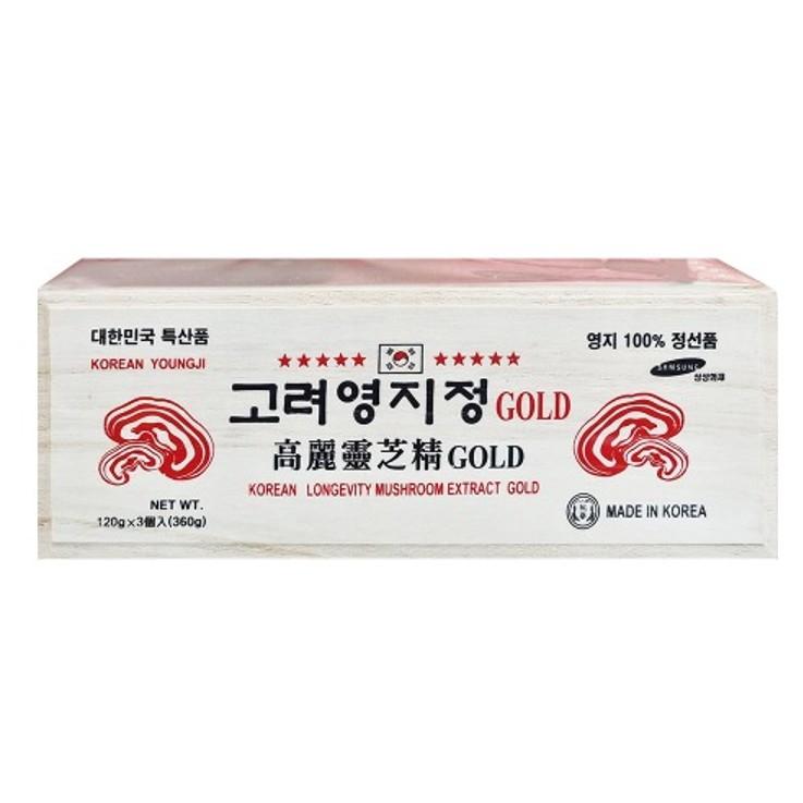 한국홍삼바이오 고려영지정골드 120g x 3병 흰색목함