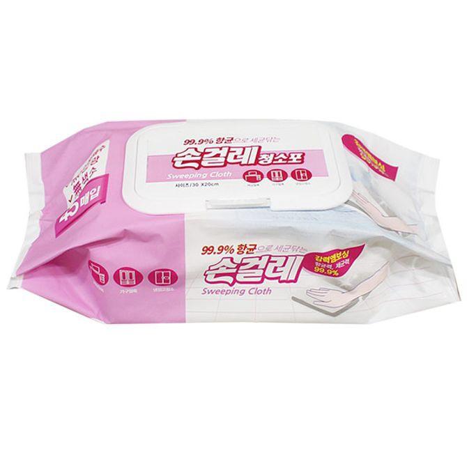 일회용 걸레 티슈 행주 바닥 식탁 청소 걸레 45매