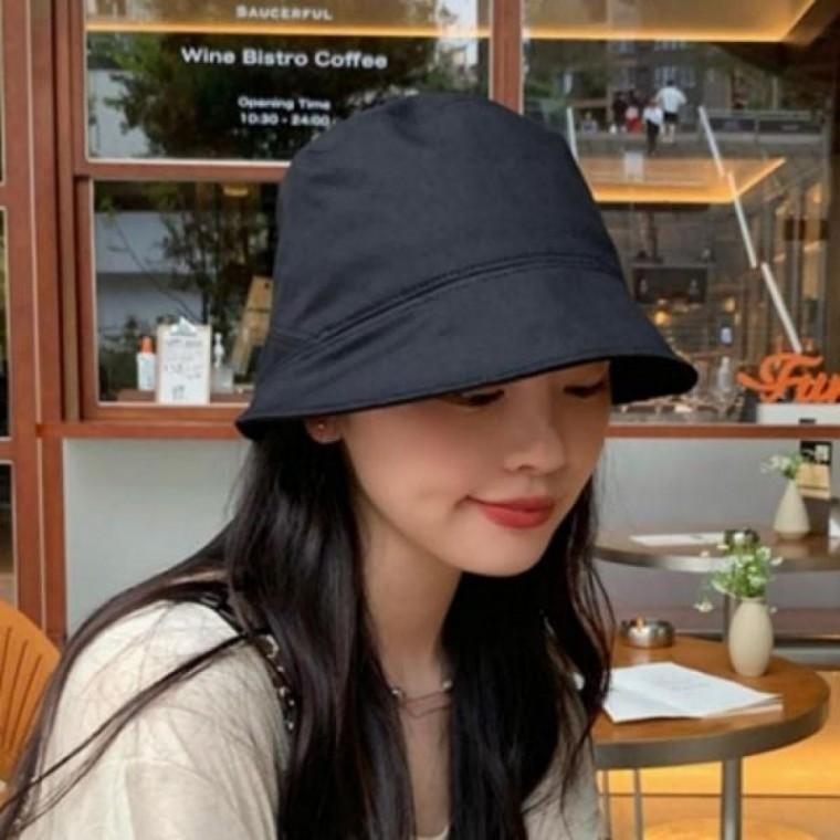 라인 벙거지 버킷햇 스티치 모자