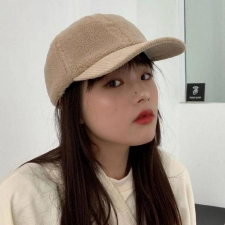 모자 대두 남자 뽀글이 골덴 볼캡 야구모자 코듀로이 캡모자 소두 여자 겨울