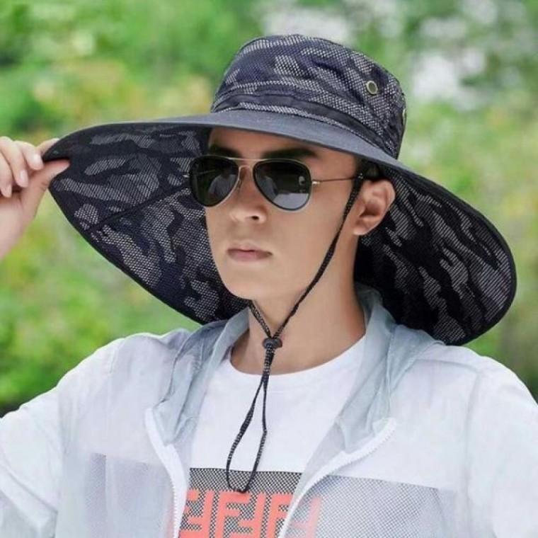 햇빛차단 낚시 남성 여름모자 농사작업 등산 정글모자