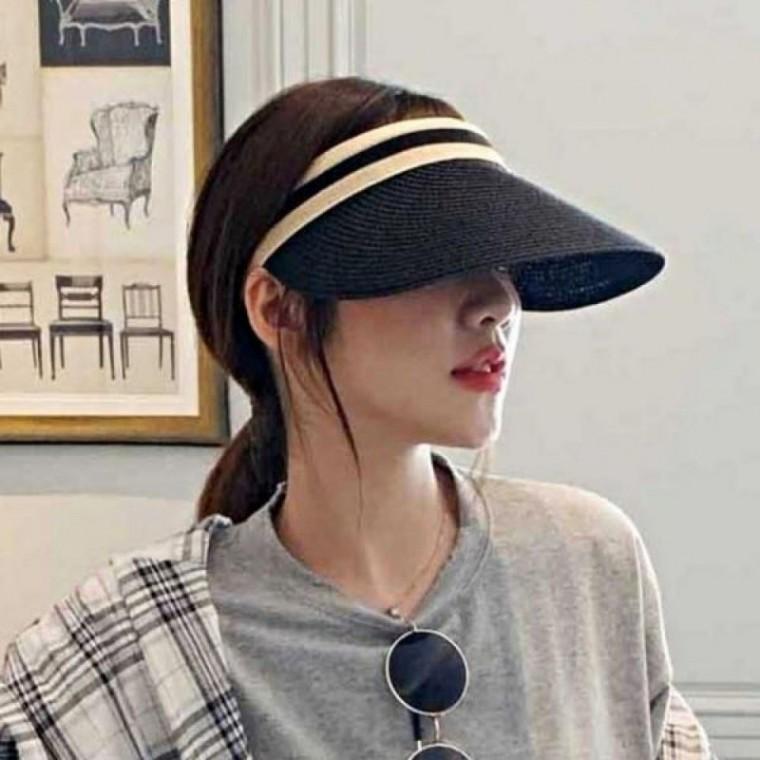패션아이템 여자 썬캡 라탄모자 햇빛차단 여름모자