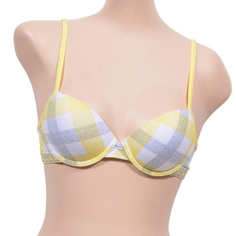 스퀘어패턴 아웃밴드 B컵브라 여성언더웨어 속옷브라
