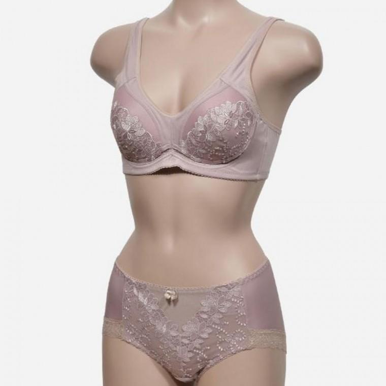 브라자 몰드브라 여자노와이어속옷 레이스브라 풀컵브라 A컵 브라팬티 세트