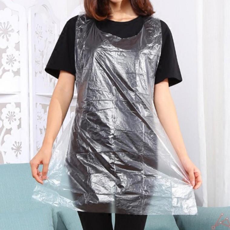 유야용 위생 비닐 염색 청소 병원 일회용 앞치마