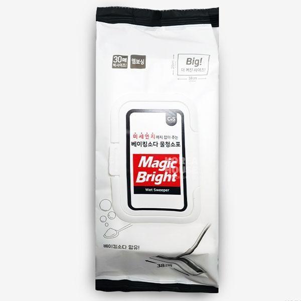 베이킹소다 물청소포 고급형 캡 30매 대형 380 x 220mm