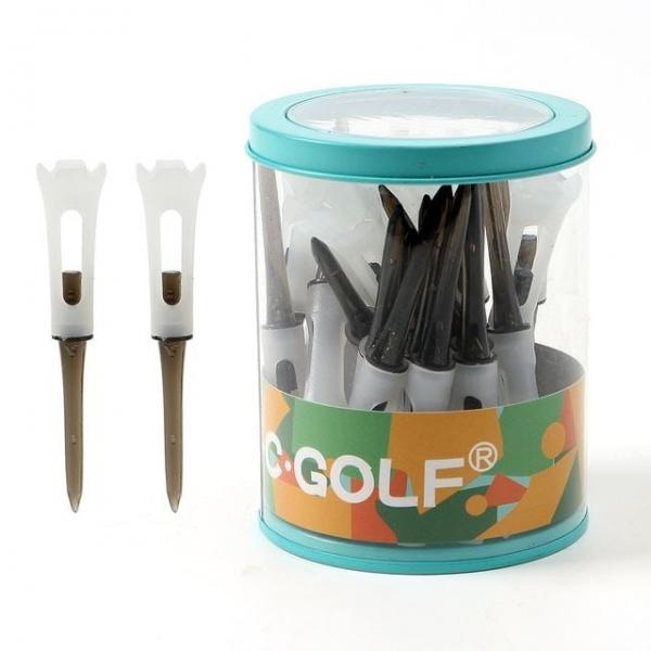 클리어 골프티 25개입 롱롱티 티꽂이 골프티꽂이 (롱롱티 83mm) 블랙