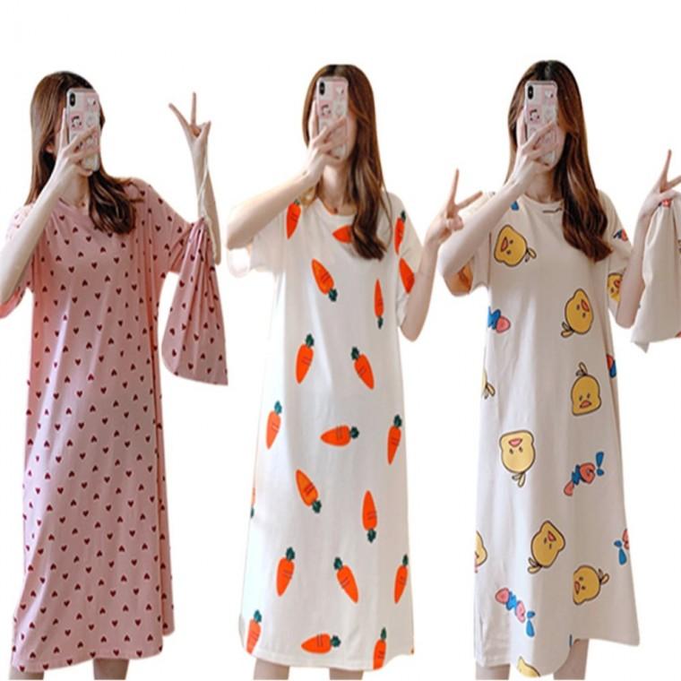 롱 파자마 여성파자마 여성잠옷 여성반팔잠옷