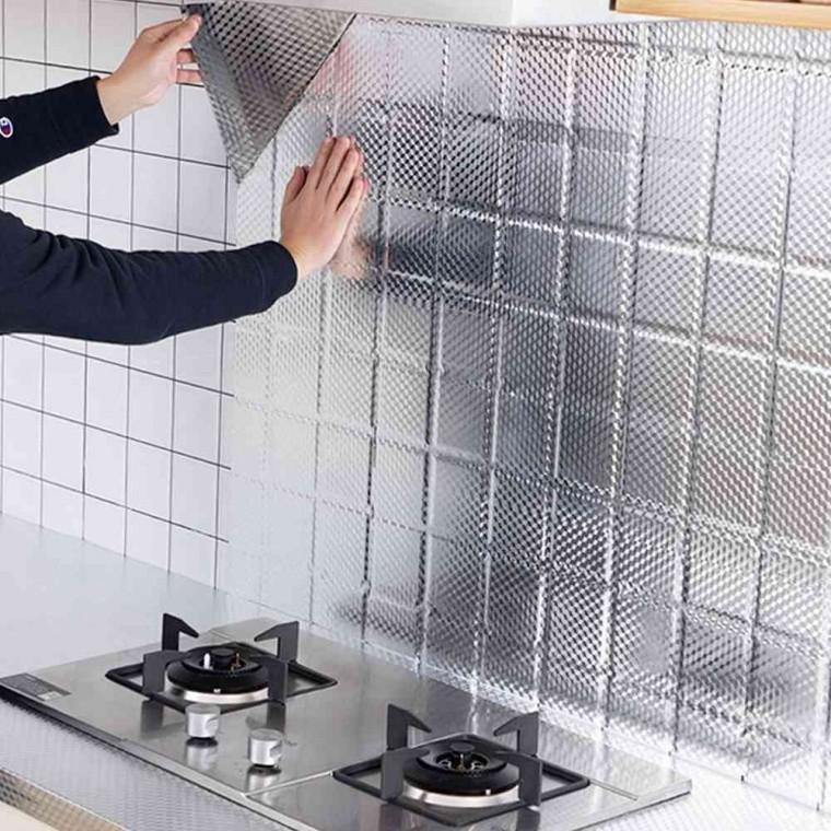 주방방수알루미늄시트지60x500cm 부엌시트지 주방타일벽지