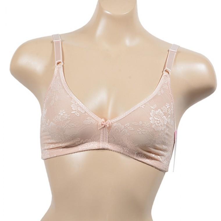 플라워 인견 망사 노와이어 브라 노와이어속옷 인견브라자 망사브라 노와이어브래지어 와이어리스브라