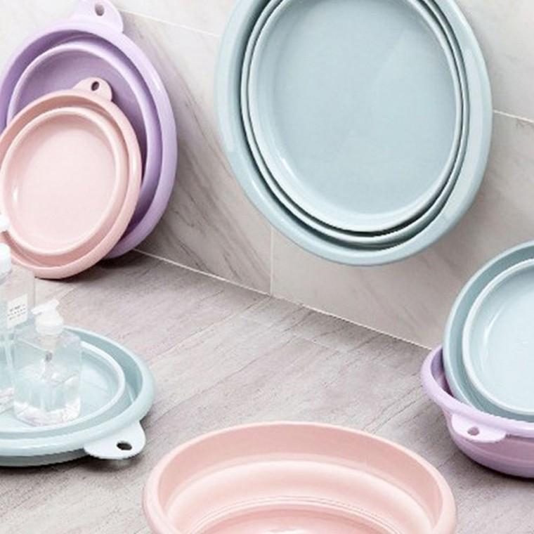 폴딩 바가지 28cm 세탁대야 아기대야