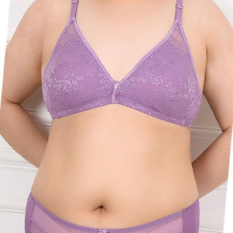 장미무늬 빅사이즈 B컵 브라 큰가슴브라 빅사이즈여자속옷 큰컵브라 큰사이즈브라 여성빅사이즈속옷