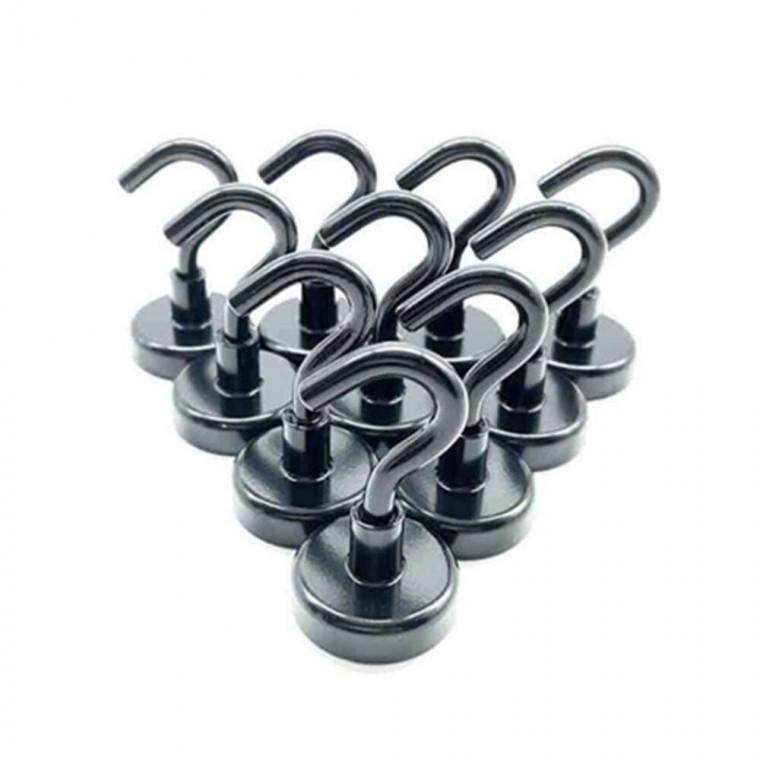 자석 걸이 12mm 10개 자석후크 현관수납 현관정리