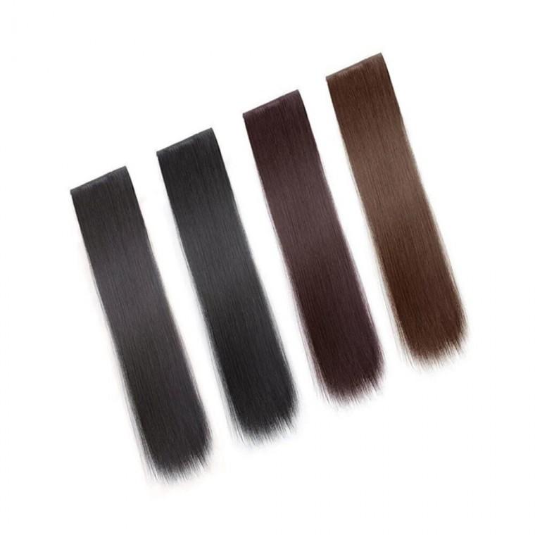 긴머리 부분 가발 60cm 셀프붙임머리 인모헤어피스 웨딩헤어피스