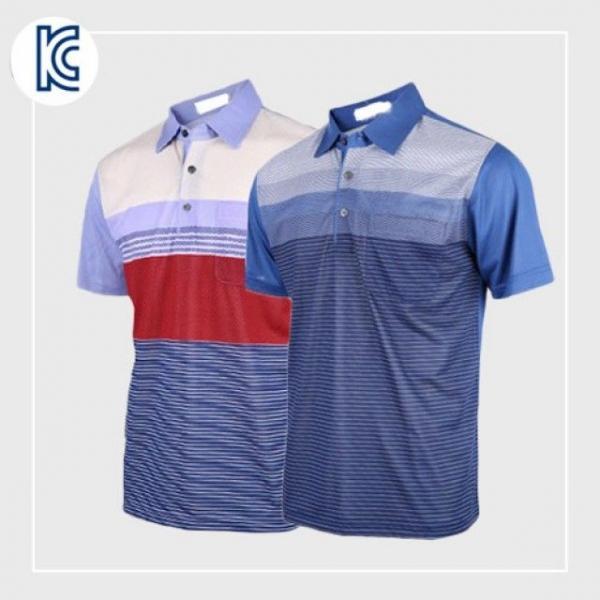 (골프웨어) 카라 배색 포켓티