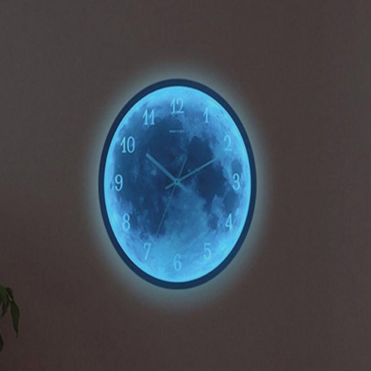 달 led 벽시계 특이한벽시계 벽시계인테리어 야광벽시계