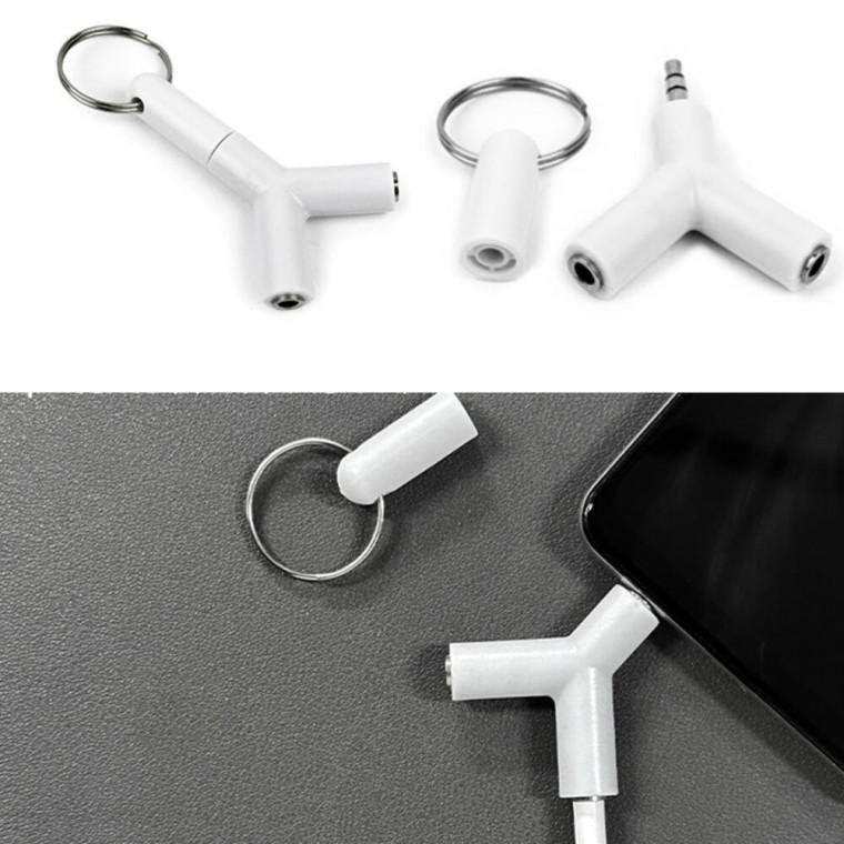 젠더 연장선 Y자 3.5mm 연장잭 옥스단자 이어폰 듀얼잭