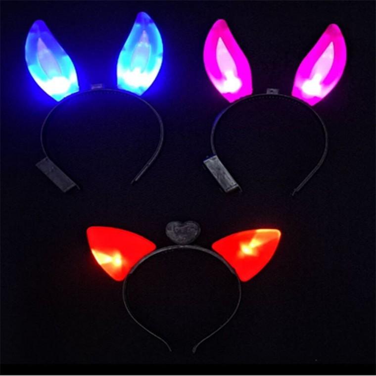 LED 야광 머리띠 LED머리띠 할로윈머리띠 파티용머리띠