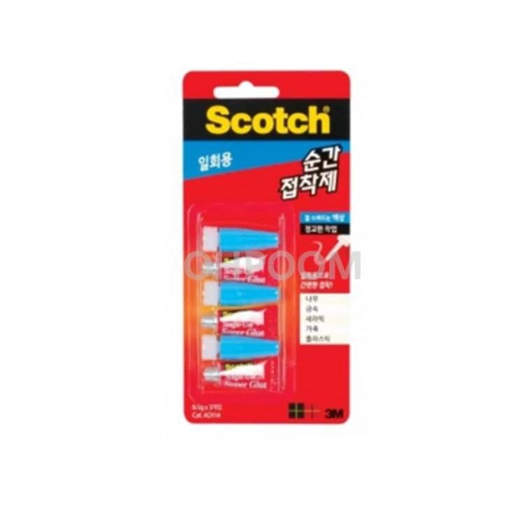순간접착제 액상 0.5gx3 고무접착제 오촌본드 순간접착제노즐