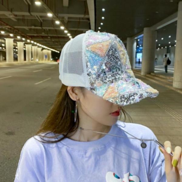 스팽글 골프볼캡 야구모자 스팽글썬캡 야구모자 커플모자 연예인볼캡