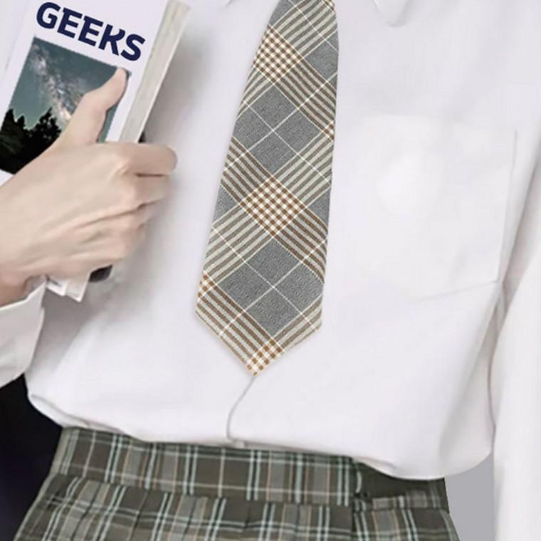 체크 자동 넥타이 정장넥타이 출근룩 웨딩넥타이 결혼식넥타이 교복셔츠