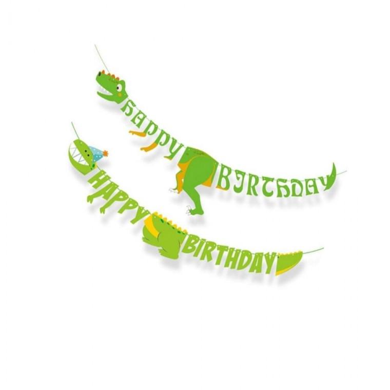 공룡 생일 가랜드 해피버스데이가랜드 생일꾸미기 파티용품가랜드