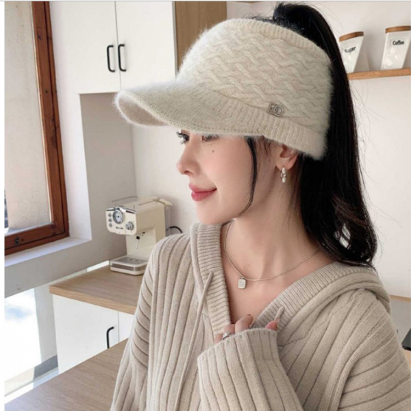 여성골프모자 여성니트썬캡 1P 패션 방한 모자 데일리룩 아웃도어 데일리 캐디방한모자