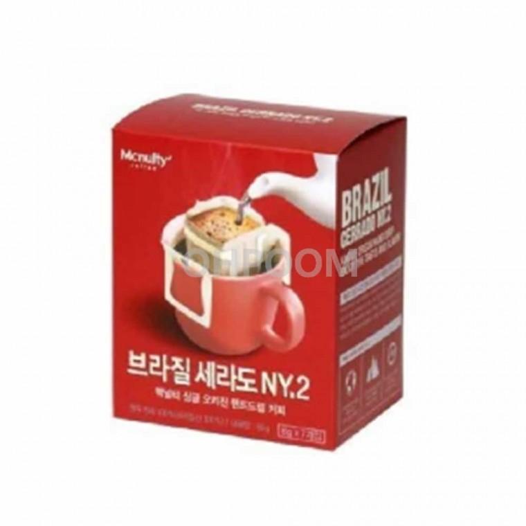 맥널티 핸드 드립커피 브라질 세라도 8g×7T 커피핸드드립 핸드드립 핸드드립커피세트
